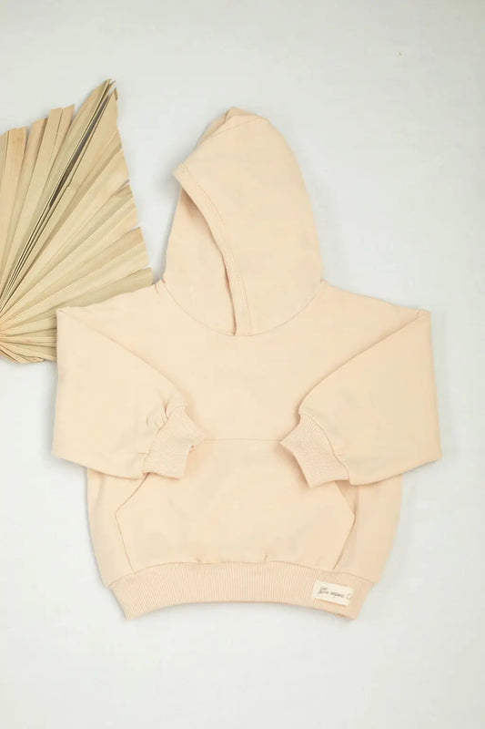 Hoodies for babies and toddlers organic french terry - beige