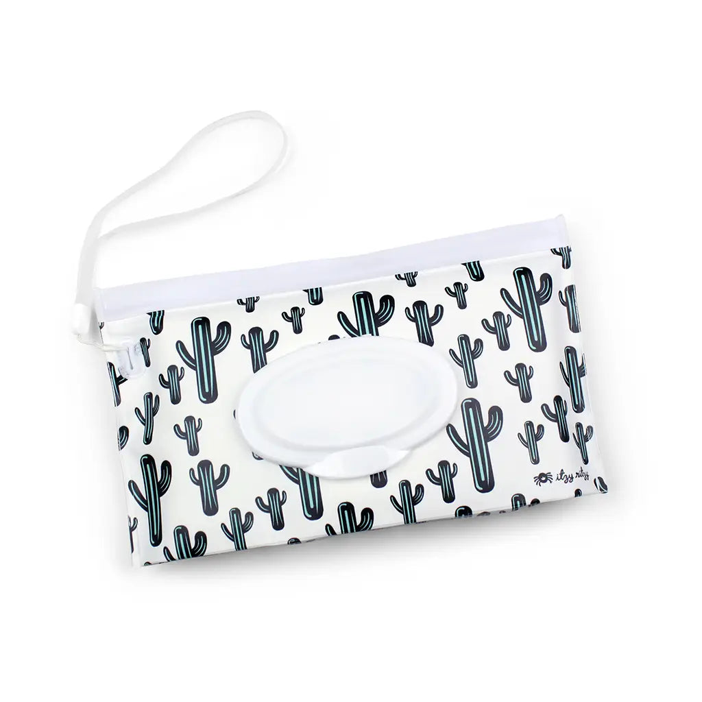 Take and Travel™ Pouch Reusable Wipes Cases - cactus