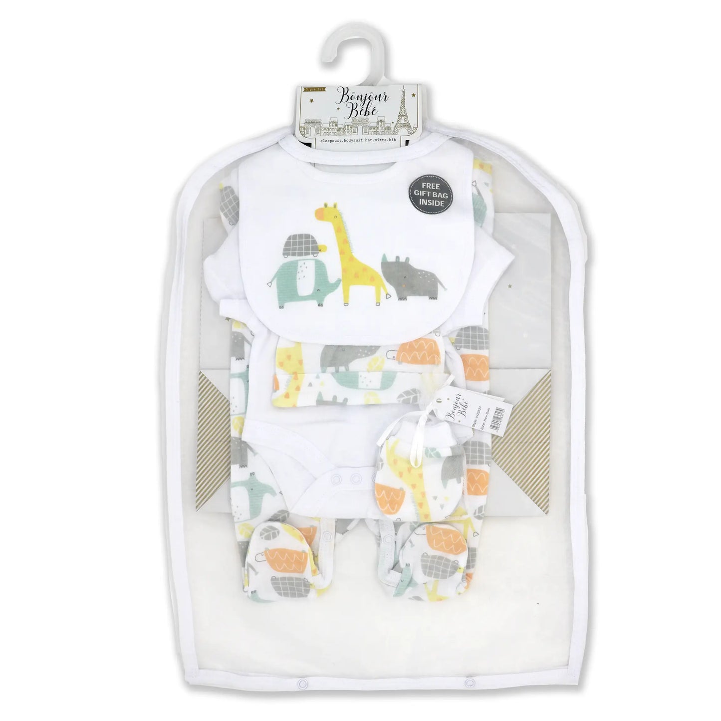 Neutral 5 Piece Multipack Set - Zoo Animal
