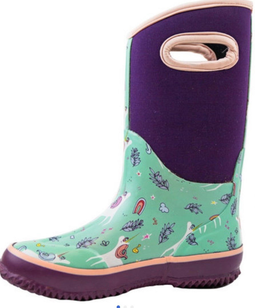 OAKI unicorn snow/rain boot