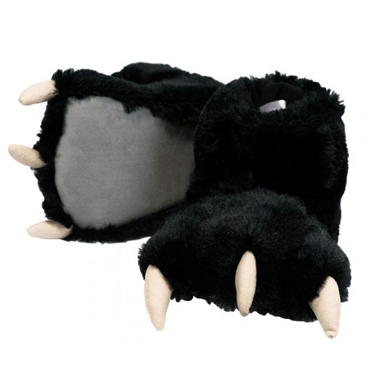 Lazy One - black bear paw slipper