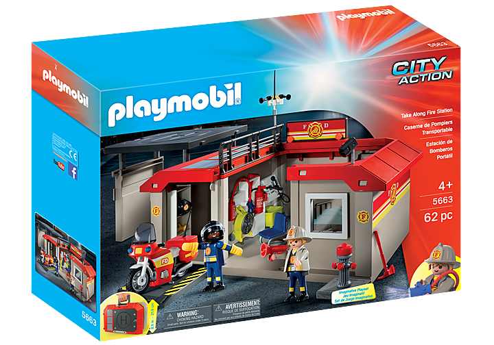 Playmobil Take Along Fire Station 5663