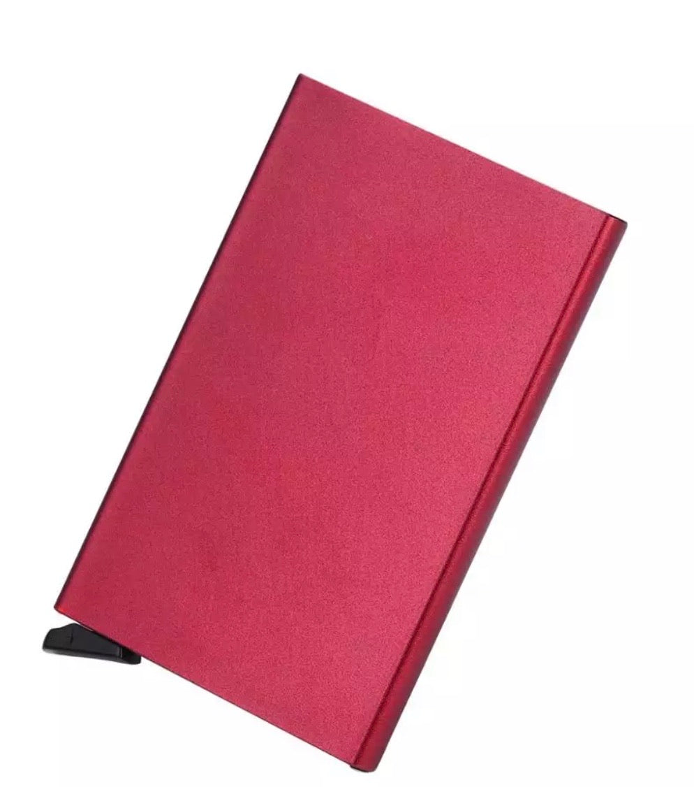 RFID blocking aluminum card case/wallet - Red wallet