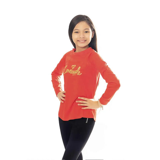 Limeapple long sleeve tie front top