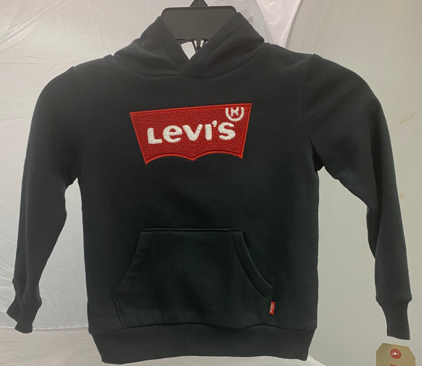 Levis black chenille batwing hoodie