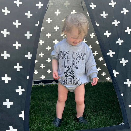 Camping Bubble Romper