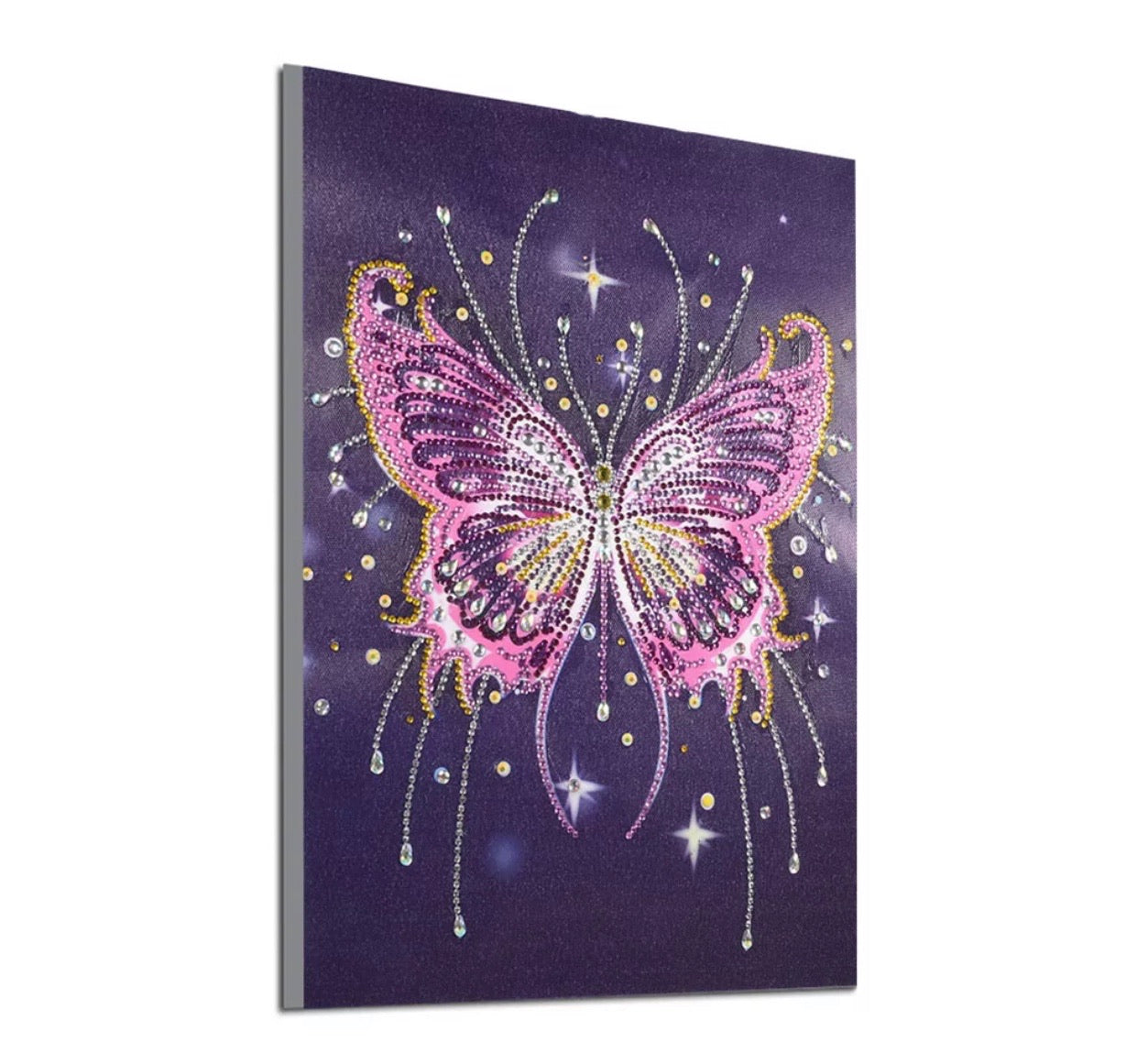 30 x 40 diamond painting (rhinestone) DZ099 purple butterfly