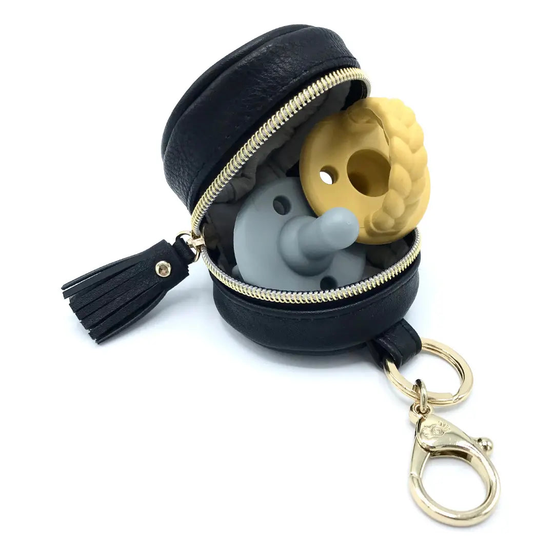 Itzy Ritzy Black Diaper Bag Charm Pod Keychain