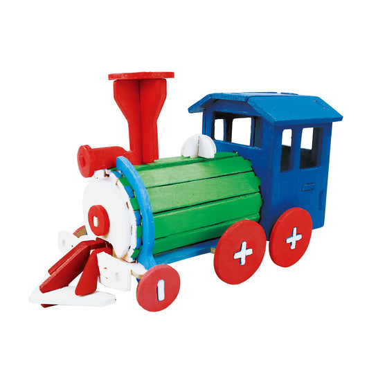 DIY 3D Puzzle with Paint Kit: Locomotive