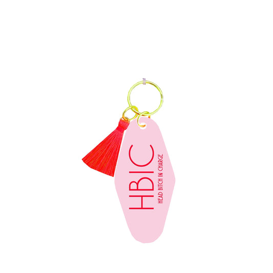 "HBIC" key chain by fun club