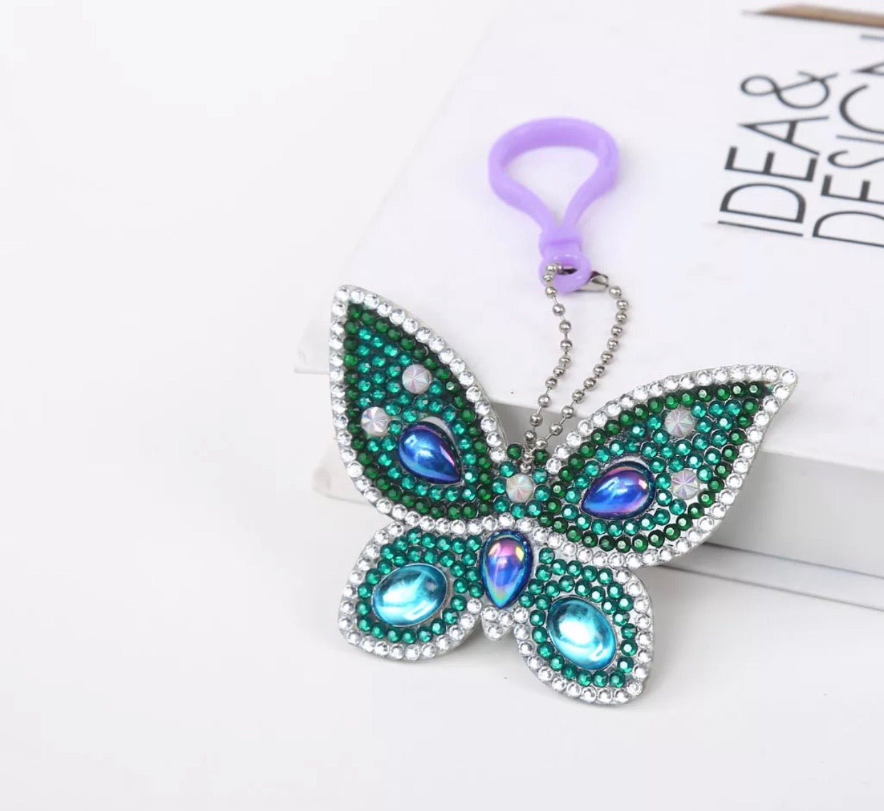 butterfly key chain set diamond painting