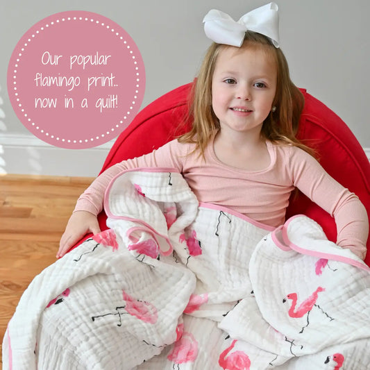 Let's Flamingle - Muslin Quilt