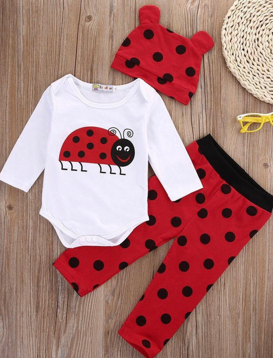 Ladybug 3 piece girls