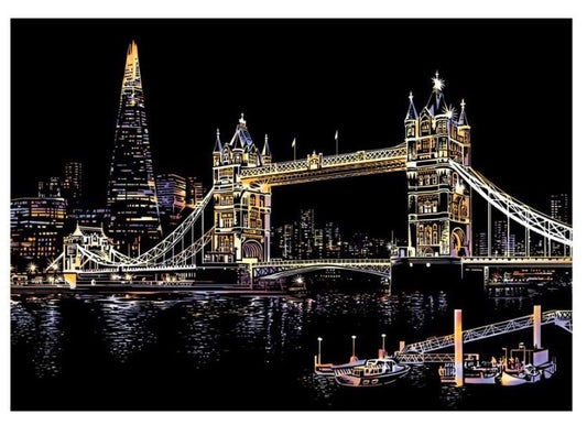 Scratch Painting - Tower Bridge