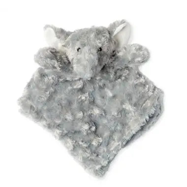 Elephant Curly Plush Security Blanket