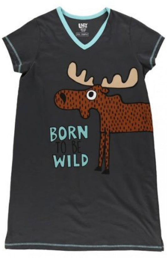 Lazy one adult nightshirt born to be wild