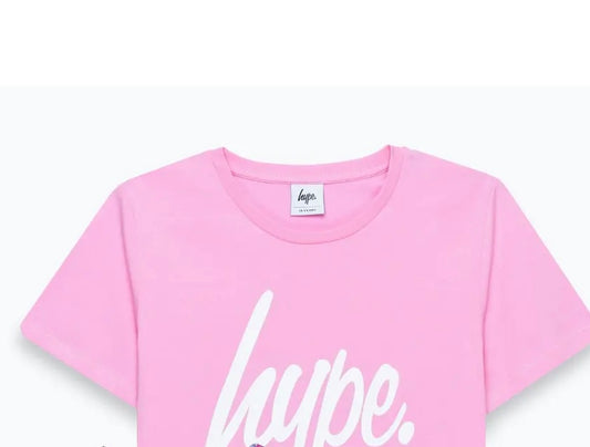 Hype Girls Printed T-shirt -pink