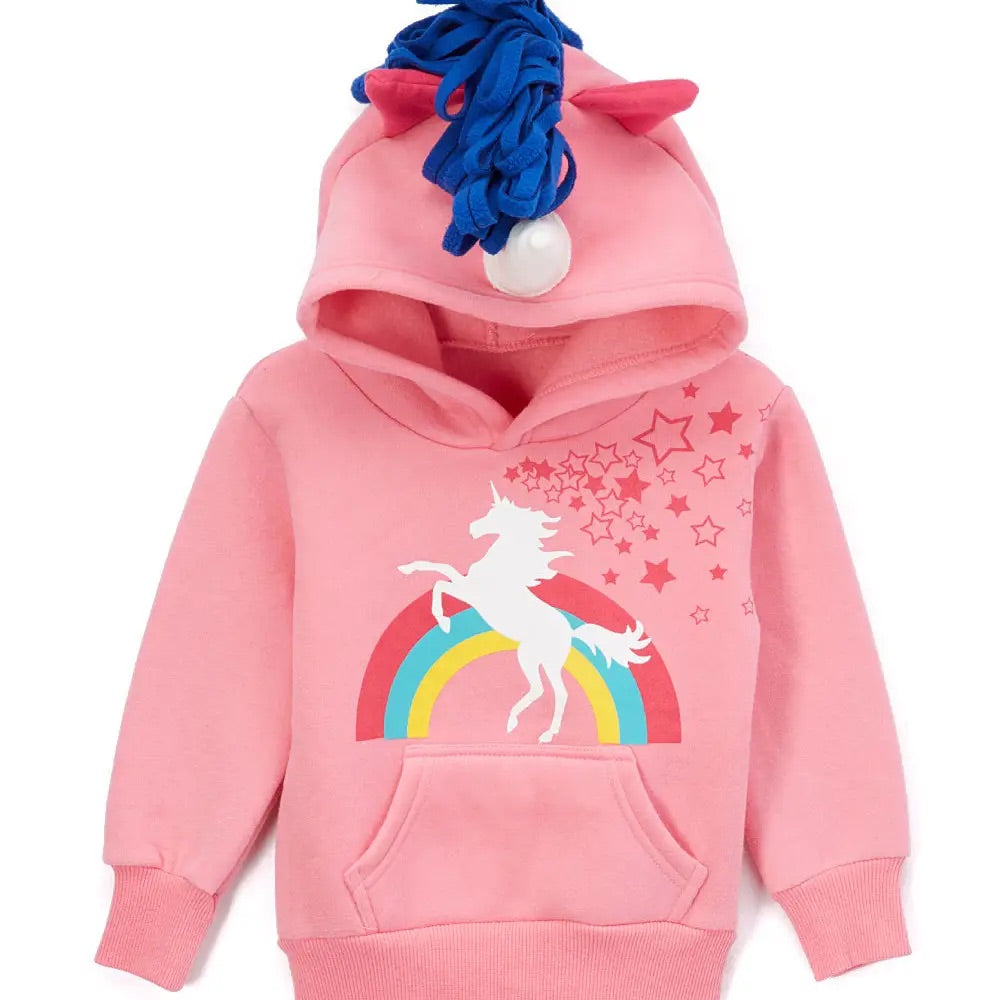 Doodle Pants rainbow unicorn 3d hoodie