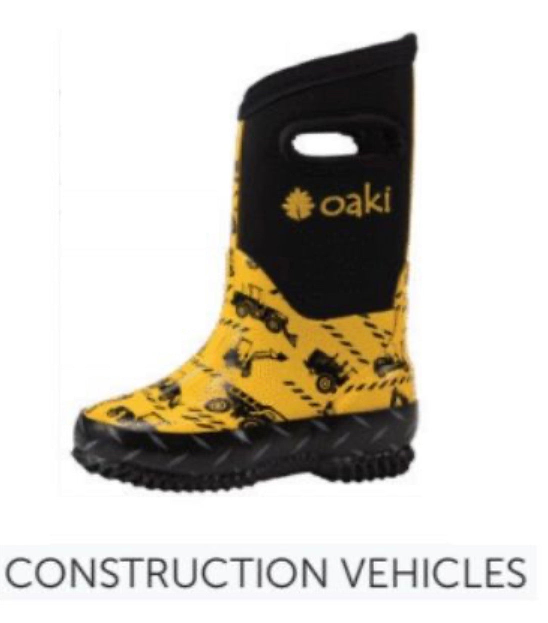 OAKI contruction vehicles snow/rain boot