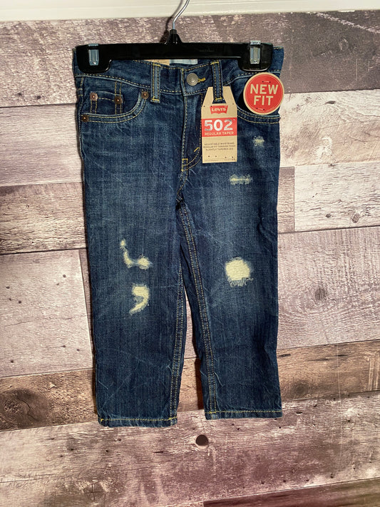 Levi's 502 distressed jean