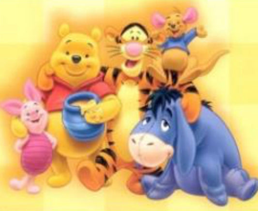 45 x 60 full square drill diamond painting - TLS-7113 Pooh and pals